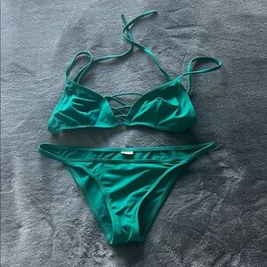 Elegant Teal Bikini Set